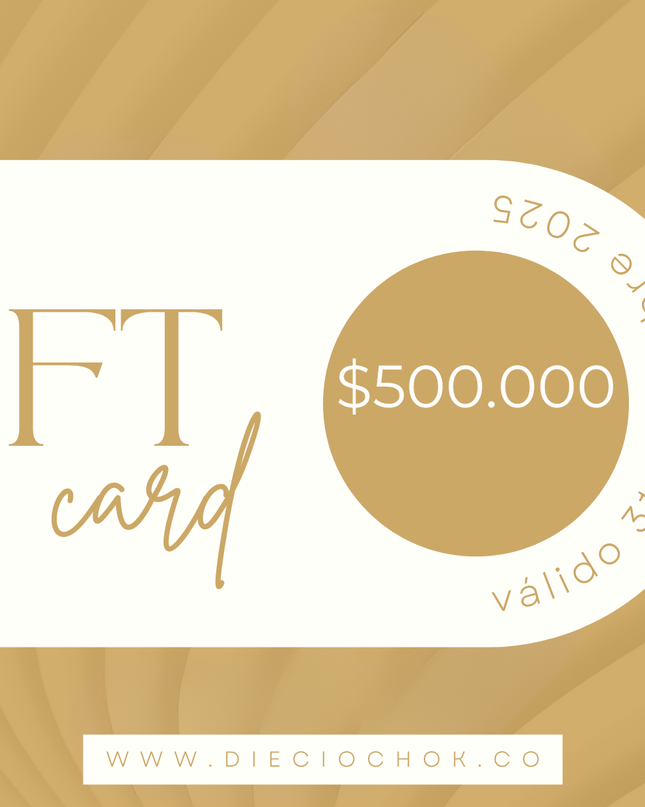 Tarjeta de Regalo:Regala el verdadero lujo de elegir.