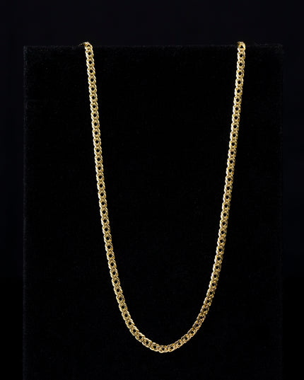 Cadena Entrelazada 4mm – 65cm  Presencia sin exceso.