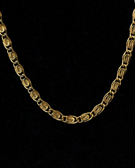 Cadena Clip 3mm – 45cm  Geometría que estiliza.