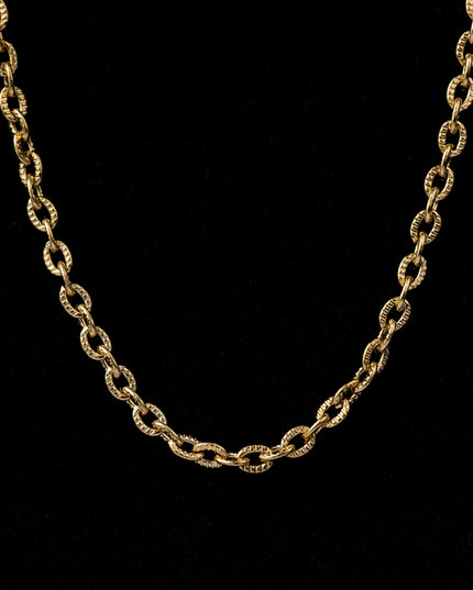 Cadena Óvalo 3mm – 45cm  Curvas que fluyen con tu estilo.