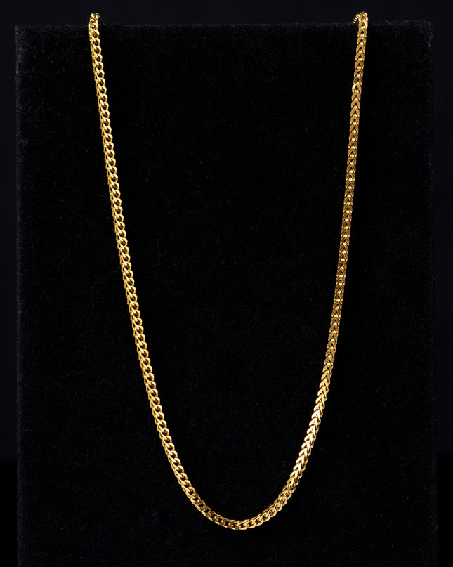 Cadena Franco 2.6mm – 45cm  Diseño que abraza tu estilo.