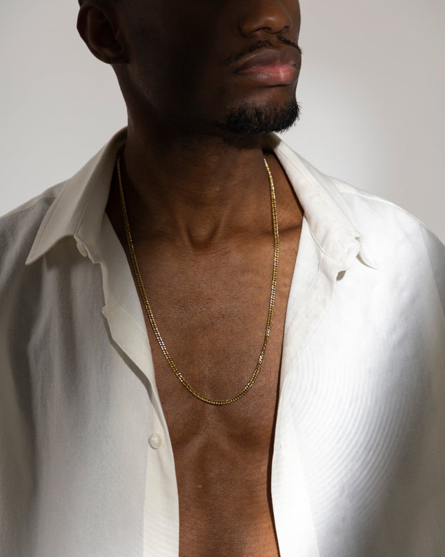 Cadena Barbada 4mm – 65cm  Clásica con carácter.