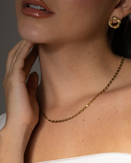 Cadena Clip 3mm – 45cm  Geometría que estiliza.