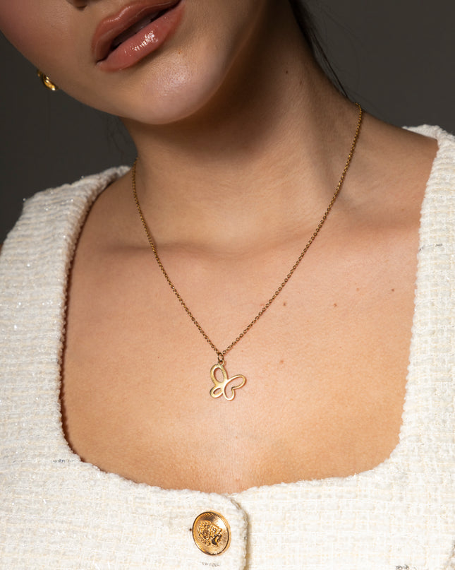 Cadena Mariposa 45cm  Transformación que se lleva cerca del corazón