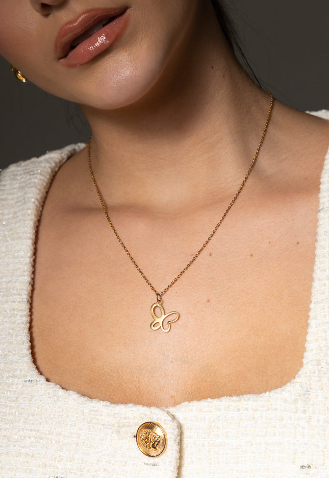 Cadena Mariposa 45cm  Transformación que se lleva cerca del corazón