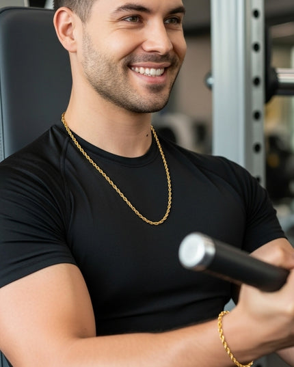 Set Lazo Hombre 18K – Imponencia y Elegancia