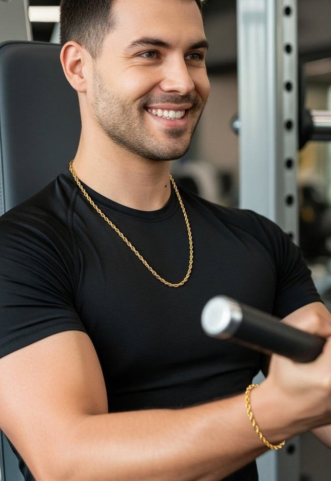 Set Lazo Hombre 18K – Imponencia y Elegancia