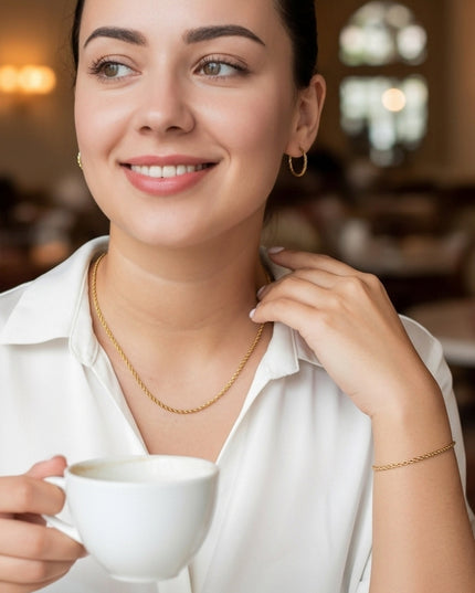 Set Lazo Mujer 2mm – Elegancia Sutil