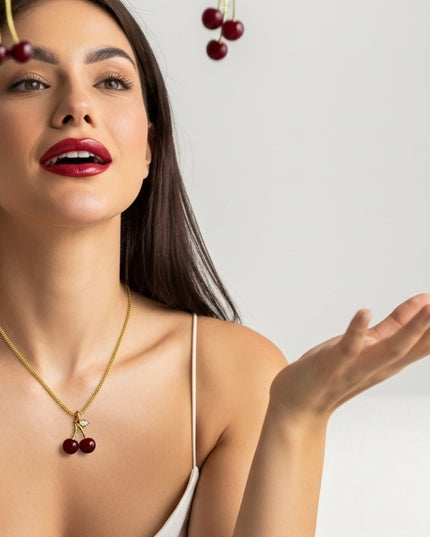 Cadena Cherry 45 cm La pasión que respira en tu pecho