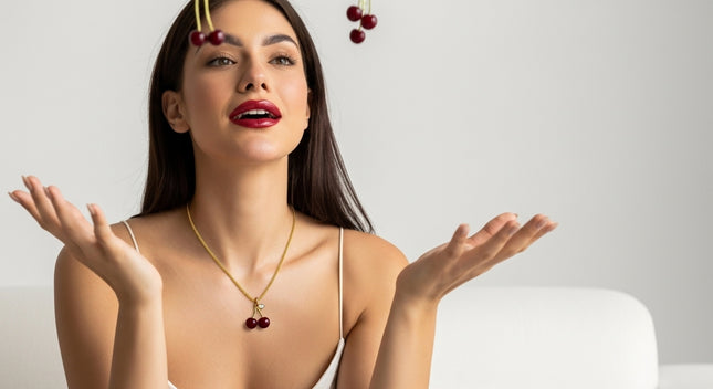 Cadena Cherry 45 cm La pasión que respira en tu pecho