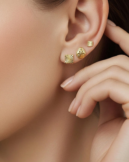 ✨ Topos Variados – Oro Laminado 18K