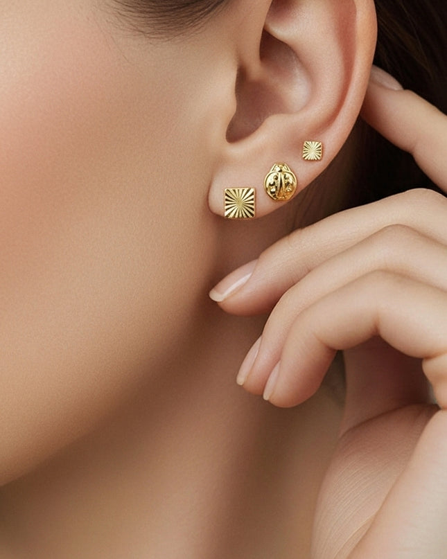 ✨ Topos Variados – Oro Laminado 18K