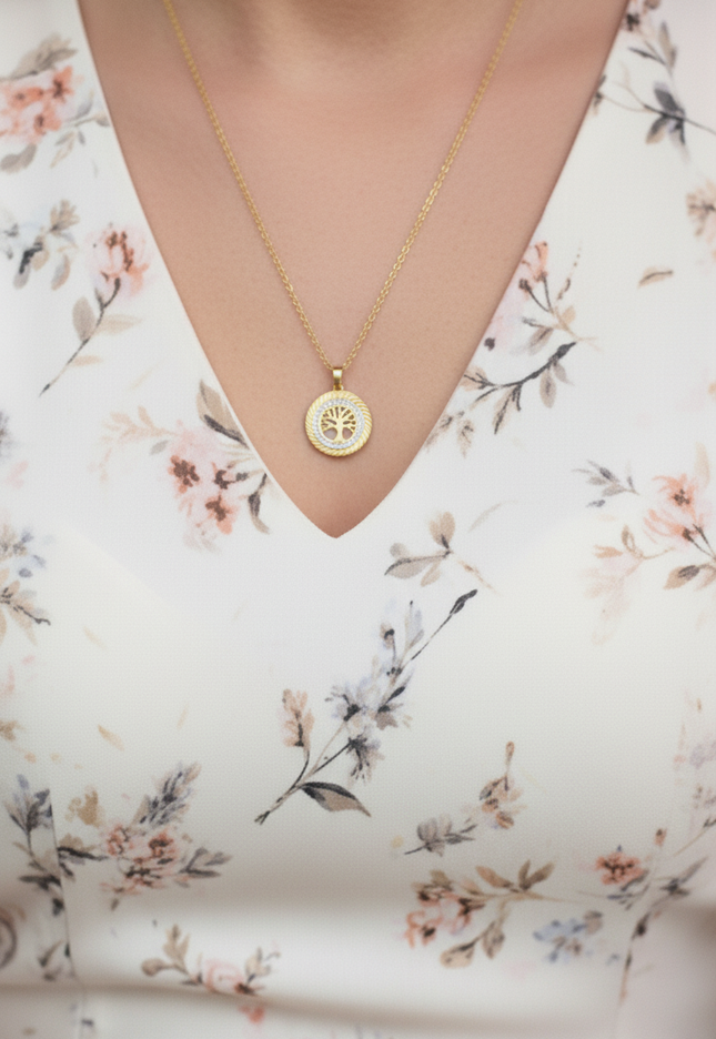 Cadena con Dije Árbol de la Vida – Conexión y Fortaleza